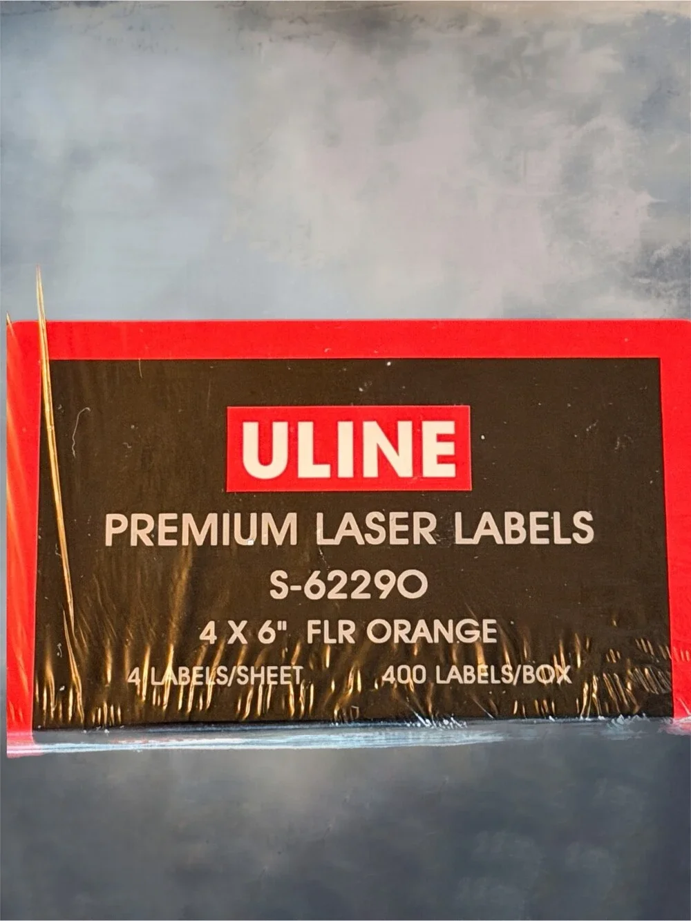 “NEW” ULINE Premium Laser Labels (4”x 6”) “SEALED” (400/Box) S-6229O
